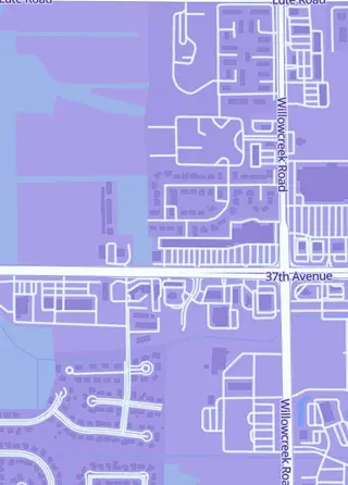 Street map around 2nd Play'R, Portage
