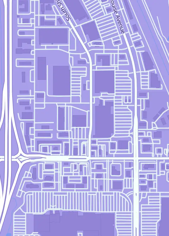 Street map around 605 Antiques, 3201 S Shirley Ave, Sioux Falls, SD