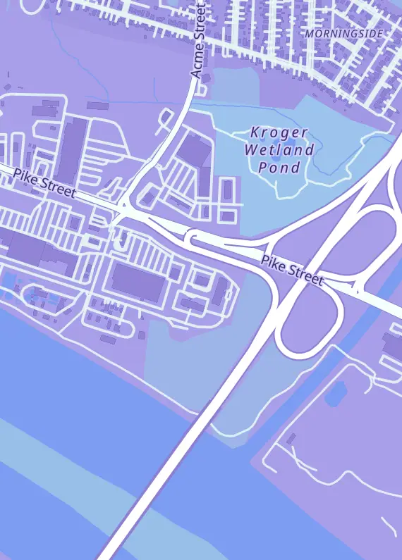 Street map around 740 Hobby, 506 1/2 Pike St B, Marietta, OH