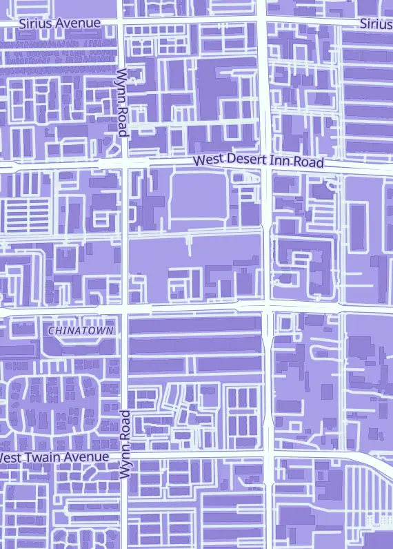 Street map around 777 Card Factory, 3900 Spring Mountain Rd, Las Vegas, NV