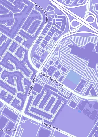 Street map around 88 Cardhouse, Newark