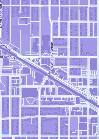 Street map around AAA Coins and Collectibles - Arlington Heights, Arlington Heights
