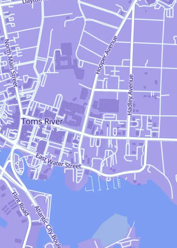 Street map around Aegis TCG, 191 NJ-70, Toms River, NJ