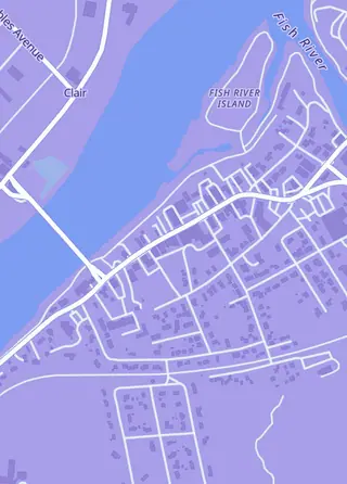 Street map around AGS, Fort Kent