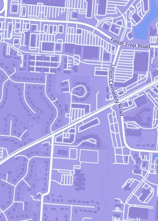 Street map around Alchemist's Refuge, Cincinnati