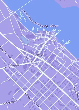 Street map around All About Games, Belfast