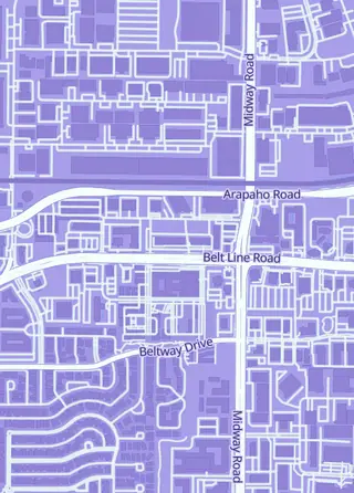 Street map around Anime Pop, Addison