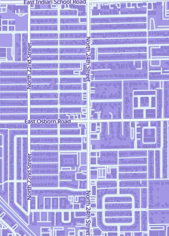 Street map around Arizona Trading Cards & Collectibles, 3404 N 24th St Ste a, Phoenix, AZ