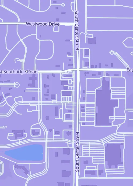 Street map around Artemis Tavern, 2501 S Center St, Marshalltown, IA