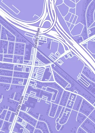 Street map around Atlantis Games & Comics, Norfolk