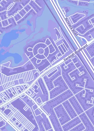 Street map around Atomic Comics Emporium II, Newport News