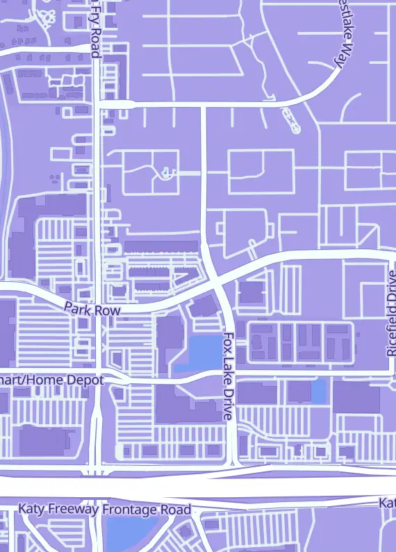 Street map around Atomili Collectables LLC, 1718 N Fry Rd Ste 400, Houston, TX