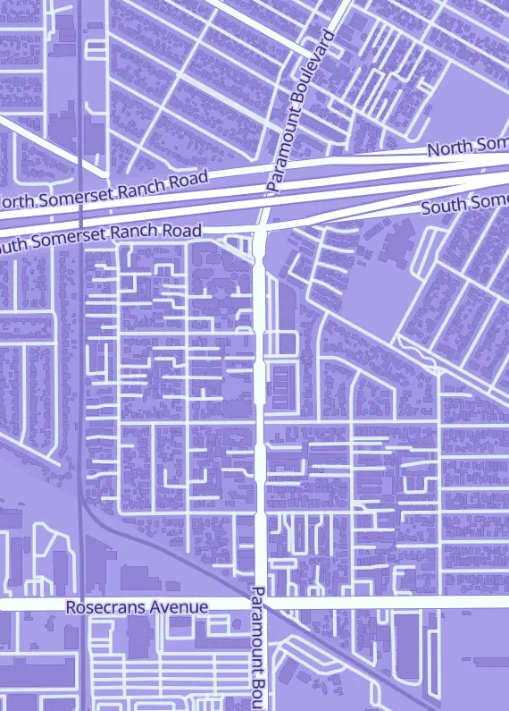 Street map around Awesome Collectibles, 13913 Paramount Blvd, Paramount, CA