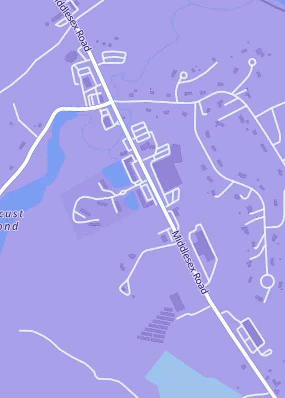 Street map around Bazaar Game Trading, 22 Pondview Pl, Tyngsboro, MA