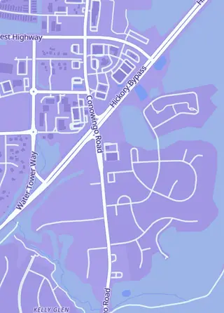 Street map around Bel Air Sports Cards, Bel Air