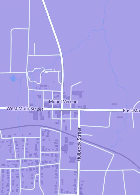 Street map around Big Dawg Sports Shop, 111 E Dallas St, Mt Vernon, TX