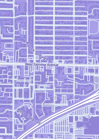 Street map around BigFatFish Cards, Boise