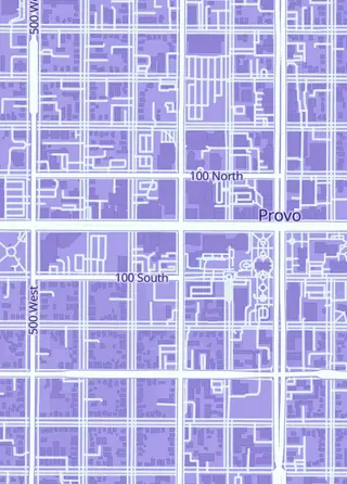 Street map around Bitjump Games, Provo