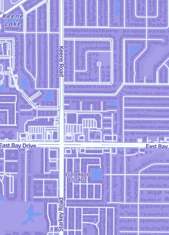 Street map around Black Harbor Gaming, 2480 E Bay Dr Ste 15, Largo, FL