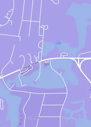 Street map around Blackthorn, Dickson