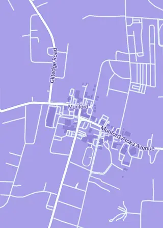 Street map around Blackwater Marsh Airsoft and Hobbies, Munford