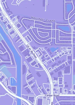 Street map around Blue Breaks LLC, Venice