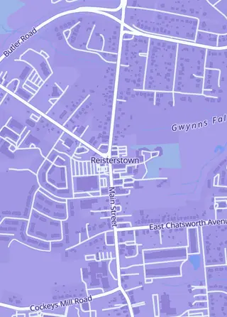 Street map around Blue Ditto Cards and Collectibles, Reisterstown
