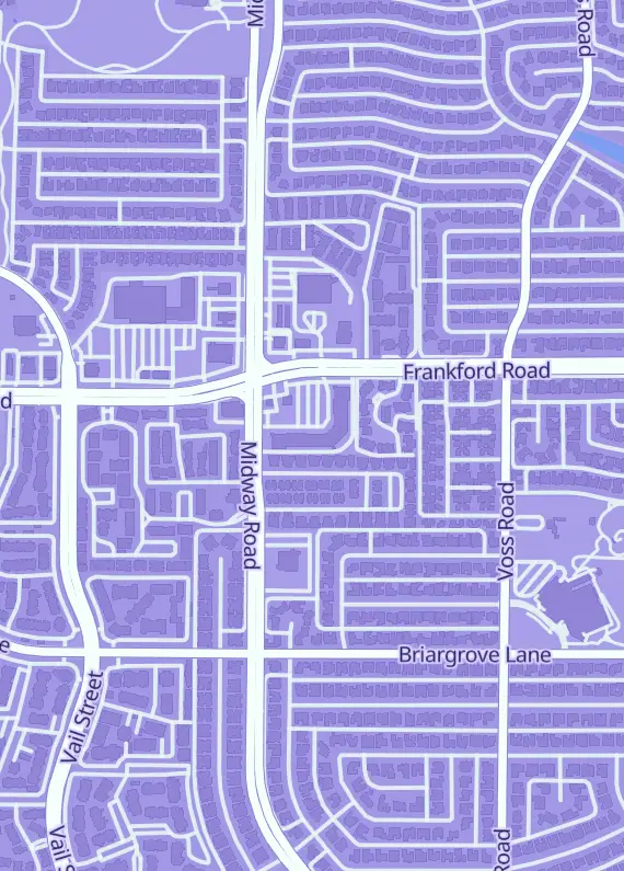Street map around Boardwalk Games, 18118 Midway Rd #103, Dallas, TX 75287, Dallas, TX
