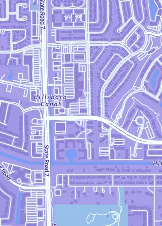Street map around Boca Sports Cards, Boca Raton