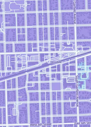 Street map around Break Point Cards, Hinsdale