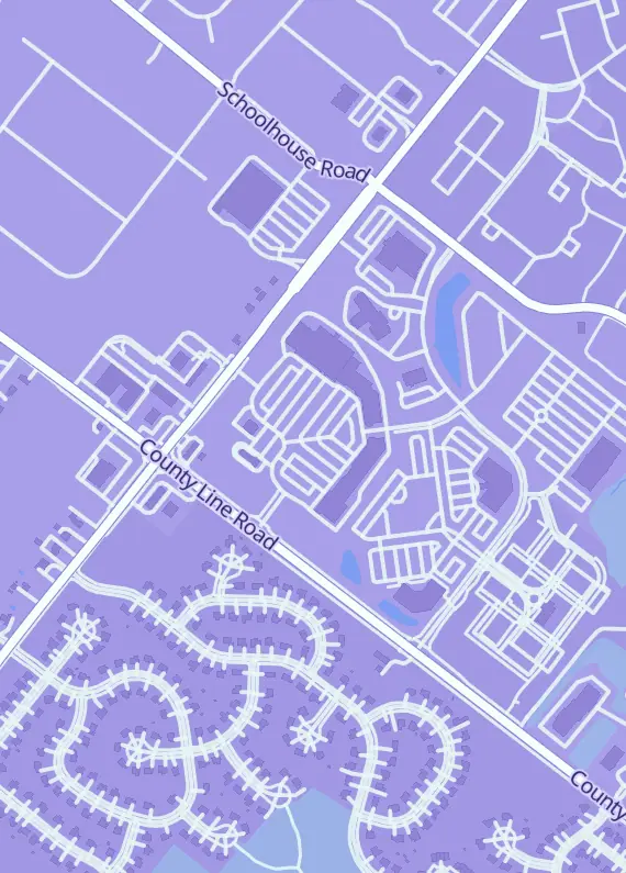 Street map around Bricks On The Dollar, 4275 County Line Rd Ste 7, Chalfont, PA