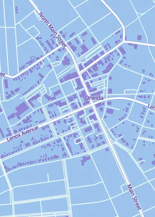Street map around Bsocg - Blue Sky Ocg - Otaku, Card & Games, Oneida