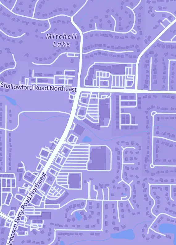 Street map around Cardco, 3162 Johnson Ferry Rd #118, Marietta, GA