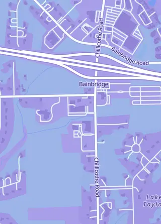 Street map around Cards in the Land, Chagrin Falls