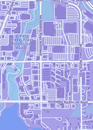 Street map around Cardtropolis TCG, Silverdale