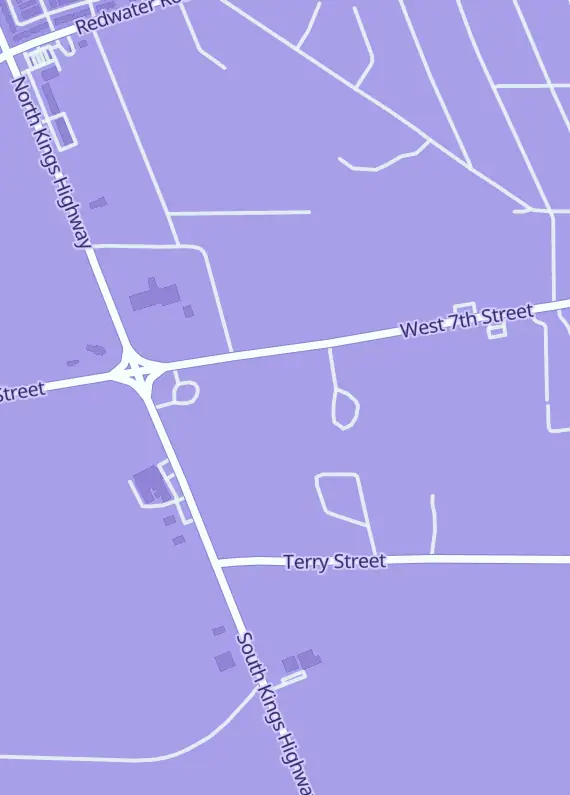 Street map around CardWizards Cards, Comics & More, 5605 W 7th St, Texarkana, TX