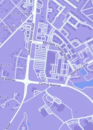 Street map around Chesapeake Sports Cards, Edgewater