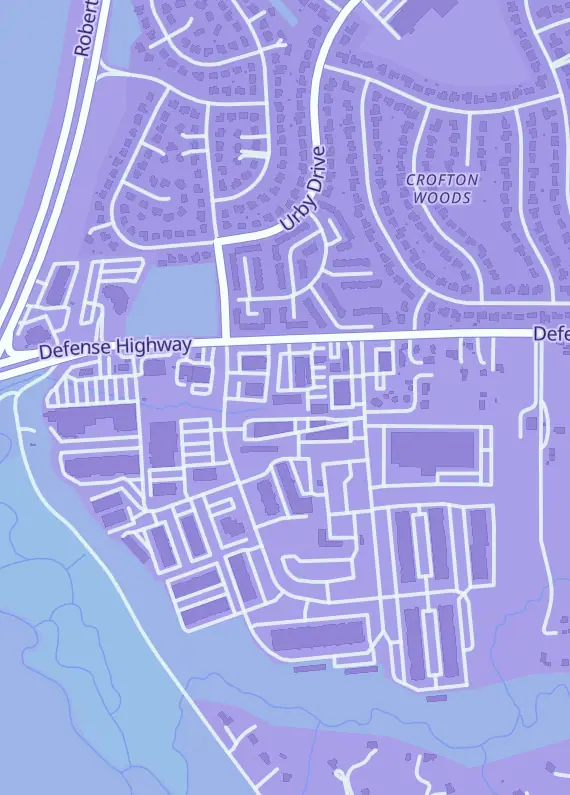 Street map around Chessie Games, 2137 Defense Hwy, Crofton, MD