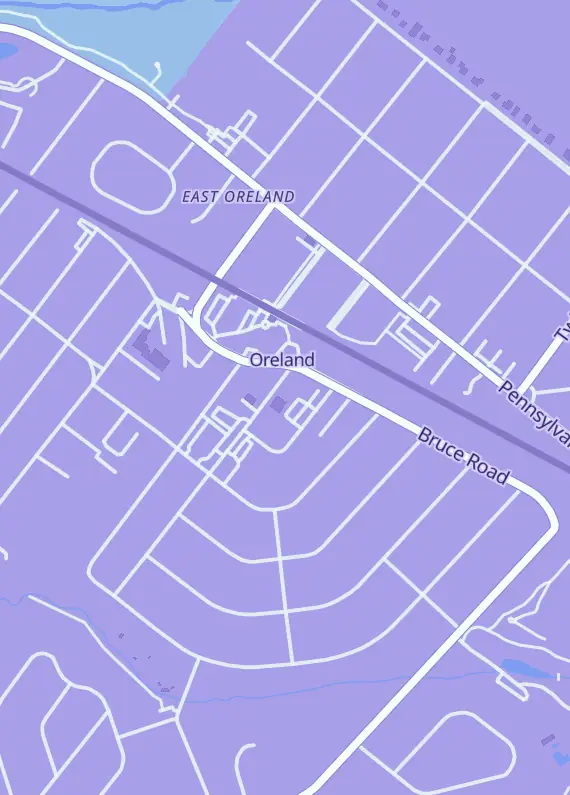 Street map around Choose Me TCG, 6 Allison Rd, Oreland, PA