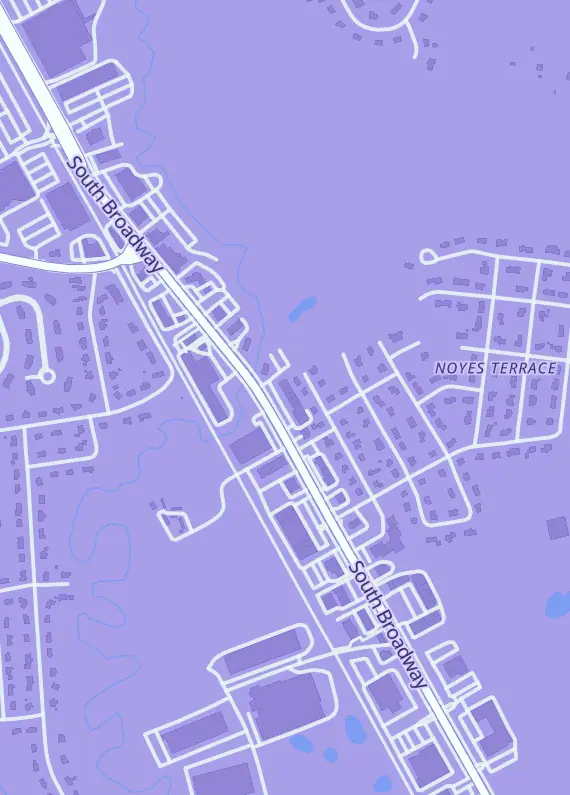 Street map around Chris' Comics Salem, 341 S Broadway, Salem, NH