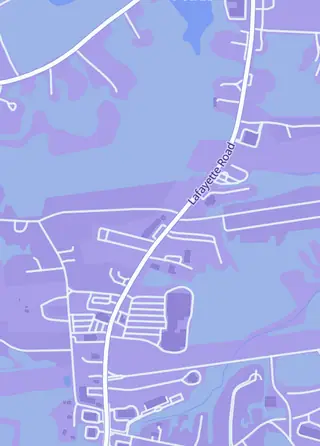 Street map around Chris's Comics, Seabrook