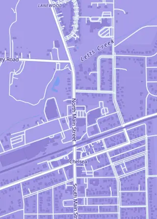 Street map around ClockTower Comix & Collectibles, Chelsea