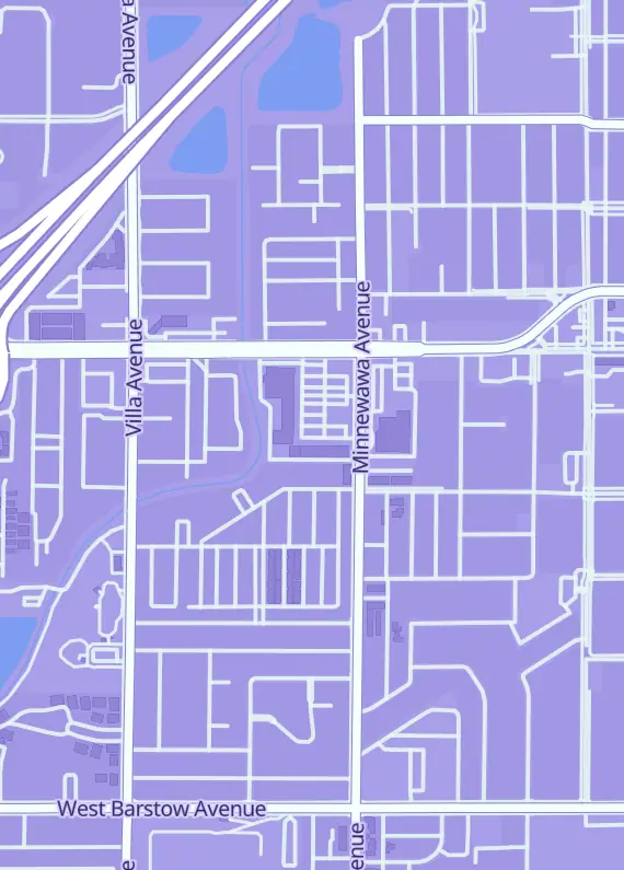 Street map around Clovis Cards & Comix, 50 W Bullard Ave #109, Clovis, CA