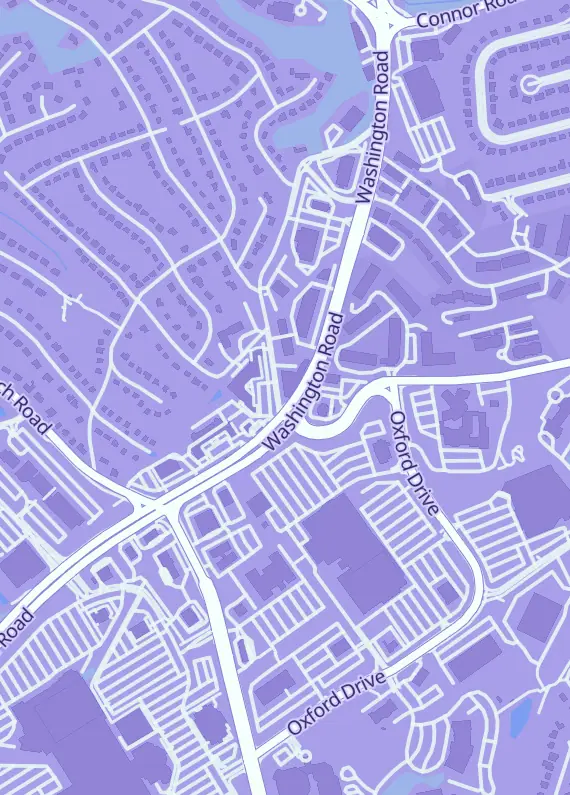 Street map around Clubhouse Cards, 1798 N Highland Rd, Bethel Park, PA