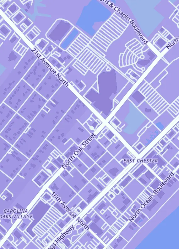 Street map around Coastal Sports Cards Promotions, Myrtle Beach, SC