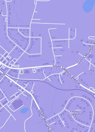 Street map around Collectibles and Games, Granite Quarry