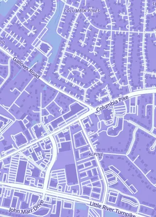 Street map around Collector's World, Annandale