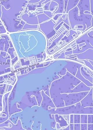 Street map around Colorado Games Company, Estes Park