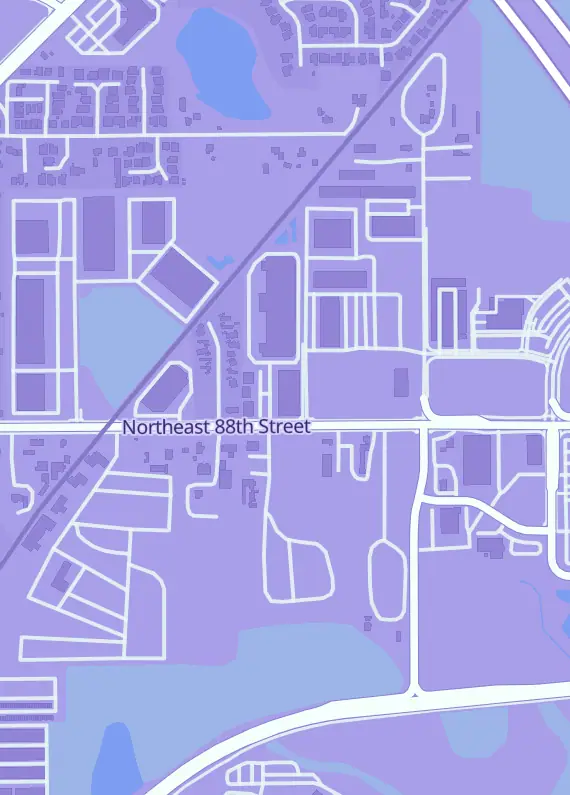Street map around Columbia Hobby - Comics - Games - Sports Cards, 11713 NE 99th St, Vancouver, WA