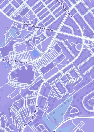 Street map around Comic Cove, State College